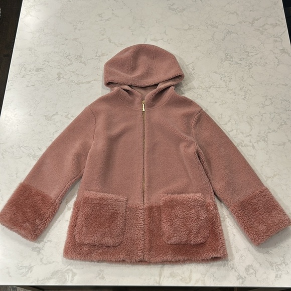 Koolaburra by UGG Women's Hooded Fuzzy Jacket Ice Rose Small - Picture 4 of 16